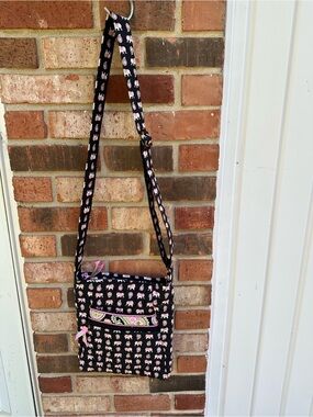 Vera Bradley Pink‎ Elephant Crossbody Bag  Retired Adjustable Strap Slim Style